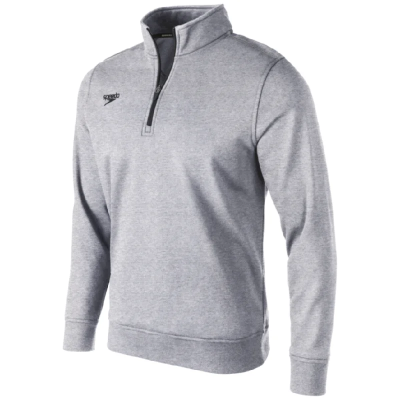 Speedo 1/4 Zip Fleece Sweatshirt Hoodie with Emblem Brand Identity