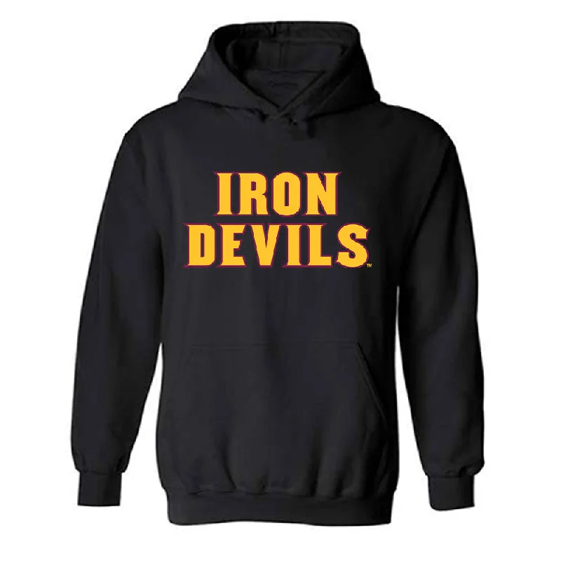 Arizona State - NCAA Women's Swimming & Diving : Ariel Beltran - Replica Shersey Hooded Sweatshirt Hoodie with Hem Frayed Vintage Worn Arizona State - NCAA Women's Swimming & Diving : Ariel Beltran - Replica Shersey Hooded Sweatshirt Hoodie with Hem Frayed Vintage Worn