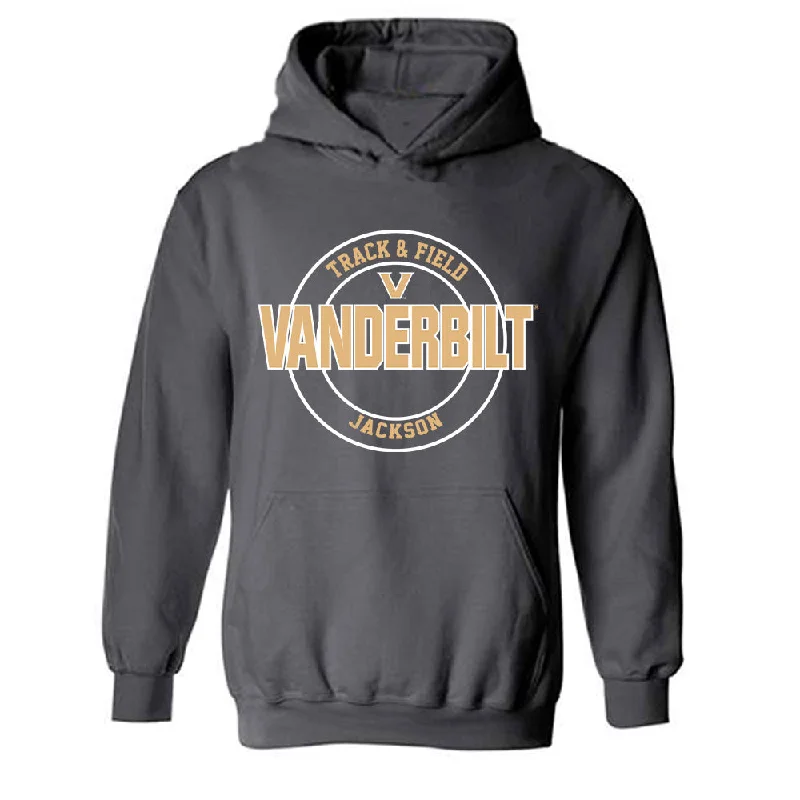 Vanderbilt - NCAA Women's Track & Field : Pryncess Jackson - Classic Fashion Shersey Hooded Sweatshirt Hoodie with High-Low Hem Asymmetrical Trendy