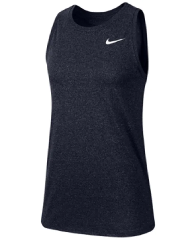 Nike Women's Dri-Fit Training Tank, Obsidian, M lace back tank