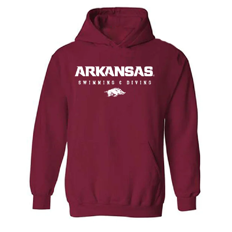 Arkansas - NCAA Women's Swimming & Diving : Holly Robinson - Classic Shersey Hooded Sweatshirt Hoodie with Strings Custom Fit Adjustable