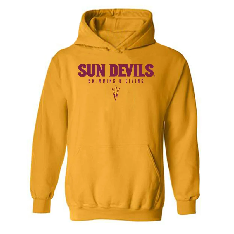Arizona State - NCAA Women's Swimming & Diving : Ariel Beltran - Classic Shersey Hooded Sweatshirt Hoodie with Hem Contrast Bold Stylish Arizona State - NCAA Women's Swimming & Diving : Ariel Beltran - Classic Shersey Hooded Sweatshirt Hoodie with Hem Contrast Bold Stylish