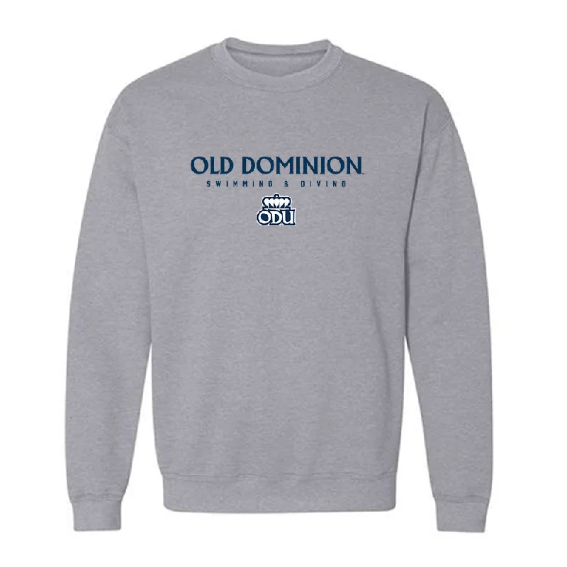 Old Dominion - NCAA Women's Swimming & Diving : Anna Eberle - Classic Shersey Crewneck Sweatshirt Hoodie with Camouflage Military Edgy Old Dominion - NCAA Women's Swimming & Diving : Anna Eberle - Classic Shersey Crewneck Sweatshirt Hoodie with Camouflage Military Edgy