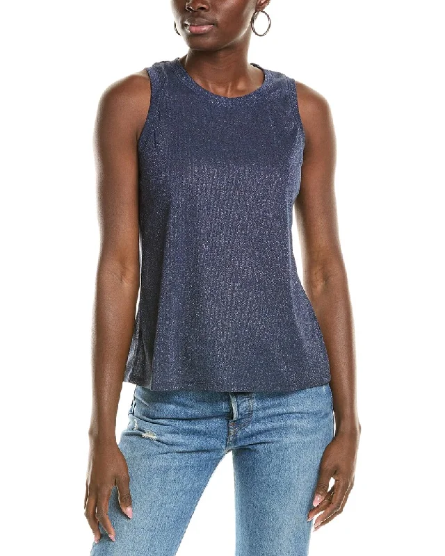 Vince Camuto Keyhole Tank metallic tank top