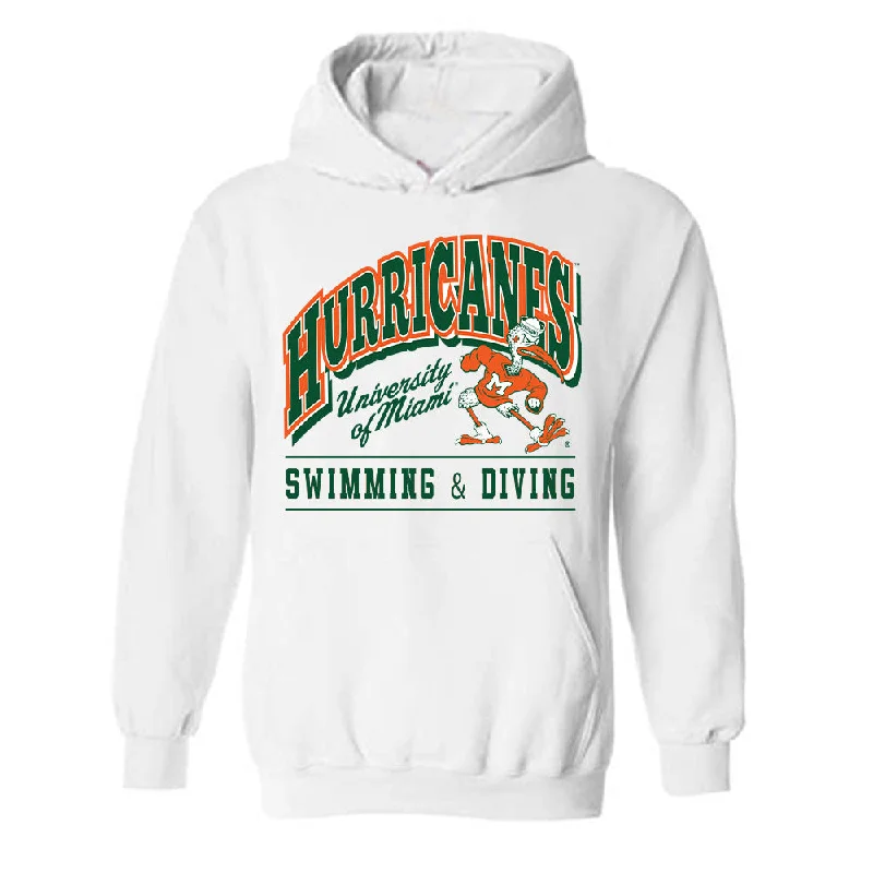 Miami - NCAA Women's Swimming & Diving : Ashlyn Massey - Classic Shersey Hooded Sweatshirt Hoodie with High Neck Warm Protective Miami - NCAA Women's Swimming & Diving : Ashlyn Massey - Classic Shersey Hooded Sweatshirt Hoodie with High Neck Warm Protective