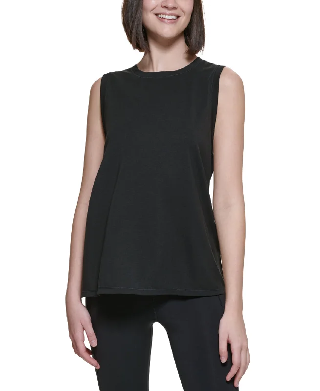 Calvin Klein Performance Women's Dropped Armhole Tank (Black, S) cutout tank top