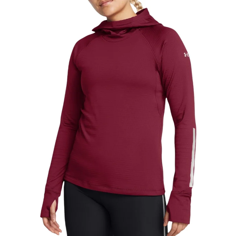 Under Armour Cold Weather Womens Running Balaclava Hoodie Hoodie with Set-In Sleeves Structured Classic