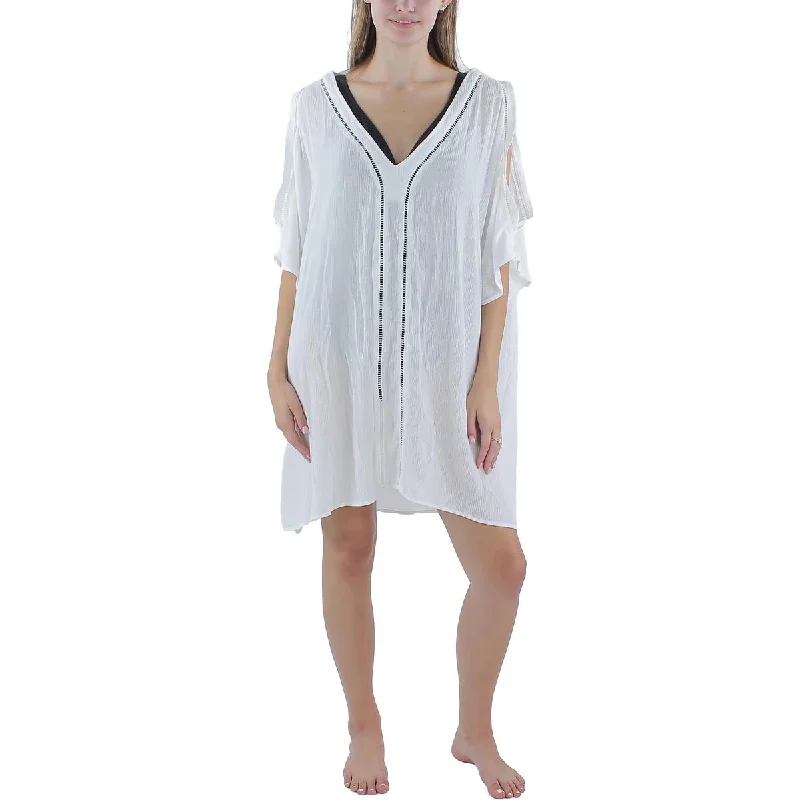 Plus   Womens Ladder Stitch Dress Cover-Up Tunics Ceremony elegant