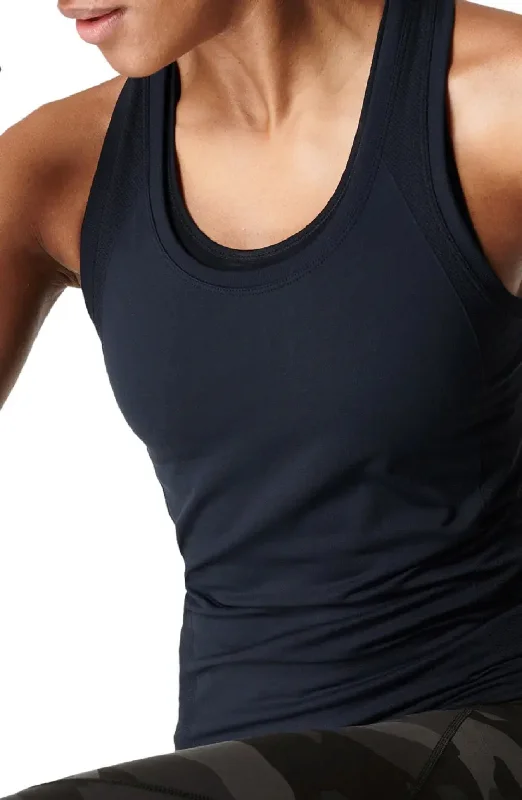 Sweaty Betty Women's Athlete 2.0 Seamless Workout Tank, Black, S basic tank top