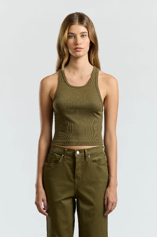 Verona Crop Tank (Sale) scoop neck tank