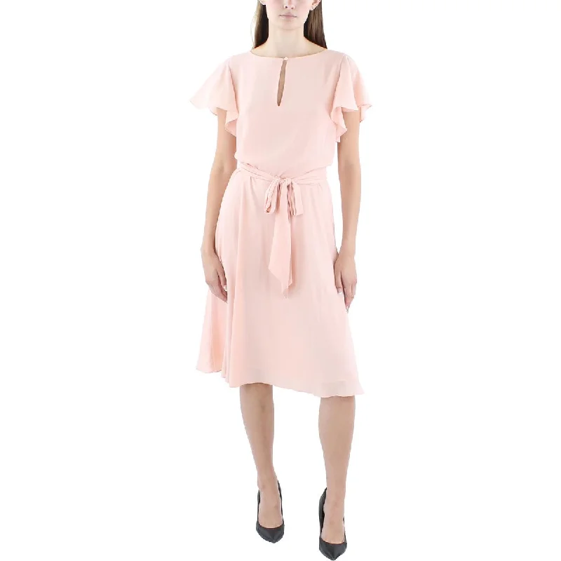 Womens Office Business Fit & Flare Dress Tunics Ceremony elegant