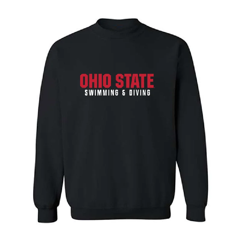 Ohio State - NCAA Women's Swimming & Diving : Maria Ramos Najji - Classic Shersey Crewneck Sweatshirt Hoodie with Raw Hem Edgy Unfinished Ohio State - NCAA Women's Swimming & Diving : Maria Ramos Najji - Classic Shersey Crewneck Sweatshirt Hoodie with Raw Hem Edgy Unfinished