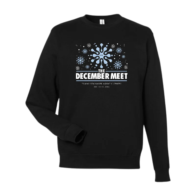 Fleece Crew Neck Sweatshirt (Customized) - The December Meet Hoodie with Lace Feminine Delicate