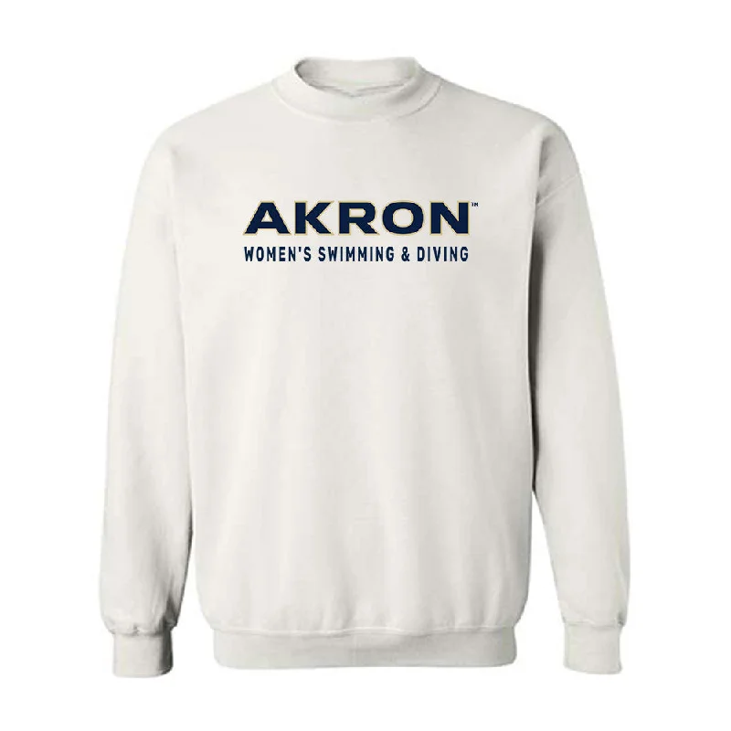 Akron - NCAA Women's Swimming & Diving : Alanis Santiago - Classic Fashion Shersey Crewneck Sweatshirt Cotton Hoodie Fleece Lining Warmth