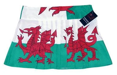 Wales Cymru Womens Flag Skirt velvet skirt plush