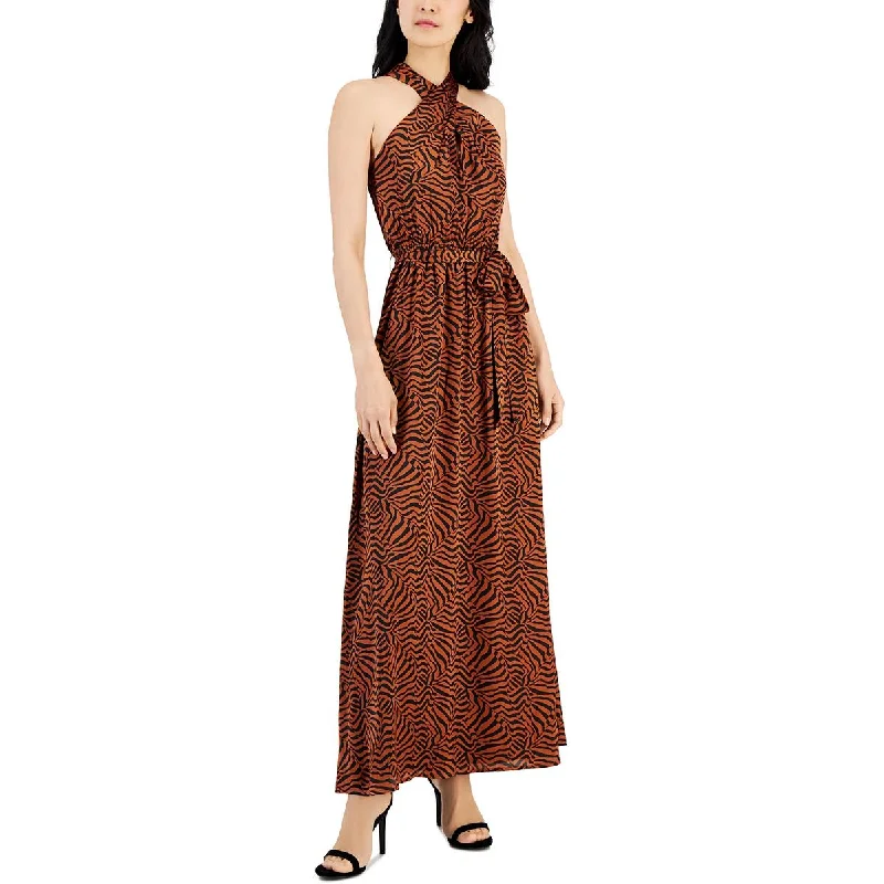 Womens Daytime Maxi Halter Dress Tunics Trendy modern