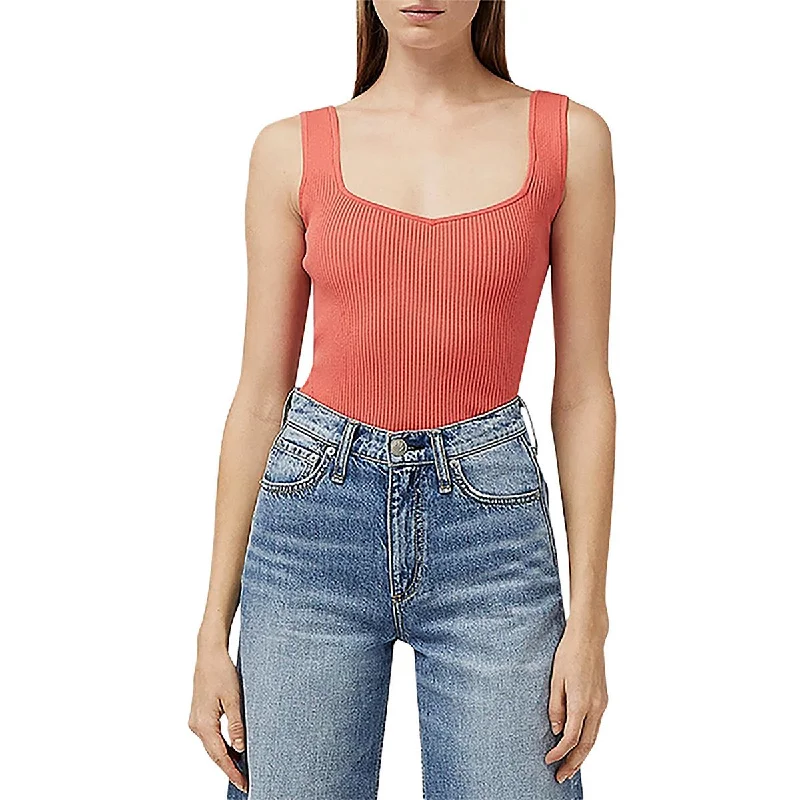 Asher Womens Ribbed Viscose Tank Top vibrant tank top