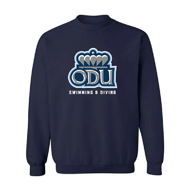 Old Dominion - NCAA Women's Swimming & Diving : Anna Eberle - Classic Shersey Crewneck Sweatshirt Hoodie with Applique Textured Unique Old Dominion - NCAA Women's Swimming & Diving : Anna Eberle - Classic Shersey Crewneck Sweatshirt Hoodie with Applique Textured Unique