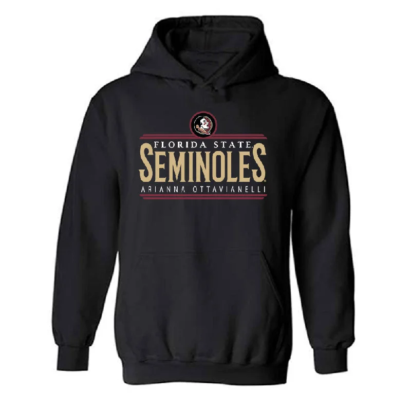 FSU - NCAA Women's Swimming & Diving : Arianna Ottavianelli - Classic Fashion Shersey Hooded Sweatshirt Hoodie with Double Zipper Versatile Adjustable FSU - NCAA Women's Swimming & Diving : Arianna Ottavianelli - Classic Fashion Shersey Hooded Sweatshirt Hoodie with Double Zipper Versatile Adjustable