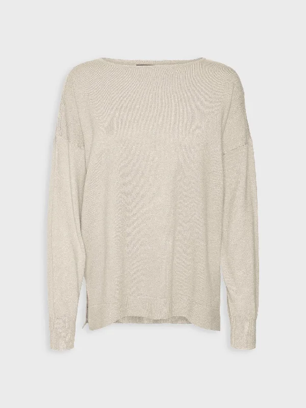 Γυναικεία μπλούζα πλεκτή VMKARIS LS BOATNECK BOXY PULLOVER 10290690 | 10290690 Scalloped Neck Pullover Γυναικεία μπλούζα πλεκτή VMKARIS LS BOATNECK BOXY PULLOVER 10290690 | 10290690 Scalloped Neck Pullover