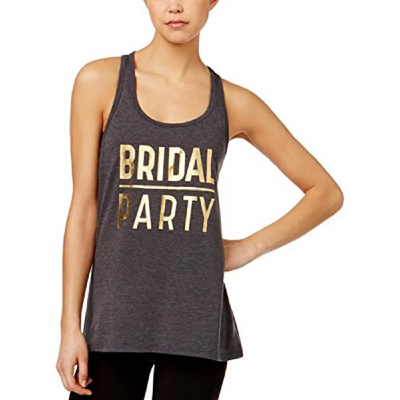 Ideology Women's Bridal Party Racerback Tank Top, Gray , S soft tank top