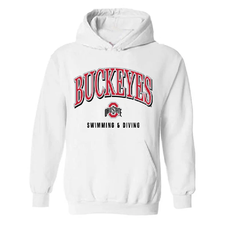 Ohio State - NCAA Women's Swimming & Diving : Maria Ramos Najji - Classic Shersey Hooded Sweatshirt Hoodie with Pattern Geometric Abstract Ohio State - NCAA Women's Swimming & Diving : Maria Ramos Najji - Classic Shersey Hooded Sweatshirt Hoodie with Pattern Geometric Abstract