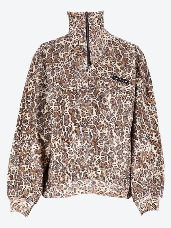 Wilda leopard jacket Tiered Jacket Buttoned Jacket Zippered Jacket