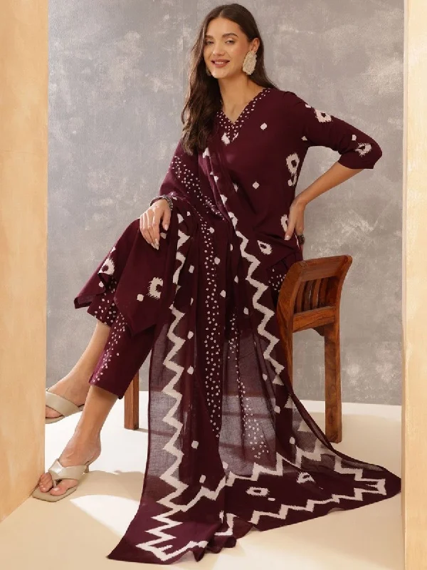 Anouk Women Printed Regular Pure Cotton Kurta With Trousers & Dupatta Trousers Formal Black Anouk Women Printed Regular Pure Cotton Kurta With Trousers & Dupatta Trousers Formal Black