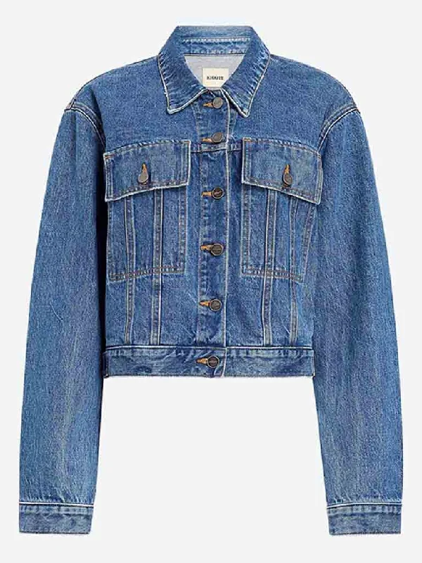 Saunder denim jacket Print Jacket Jacquard Jacket Embroidered Jacket