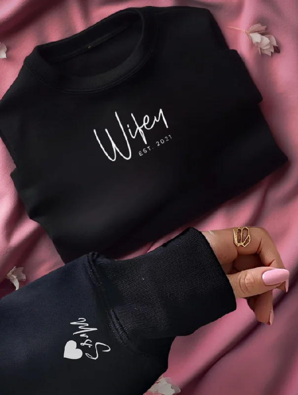 WIFEY MOD SWEATER - BLACK Silk Blend Satin Velvet