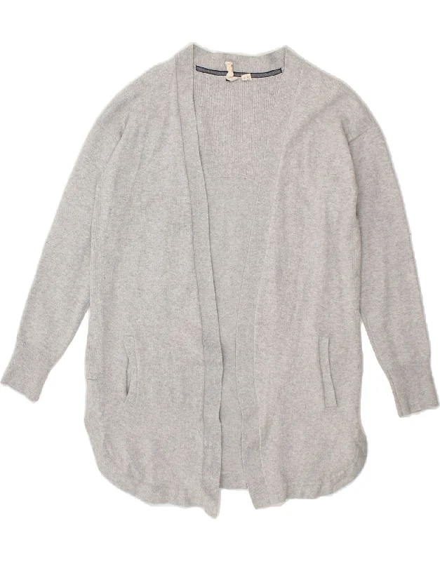WHITE STUFF Womens Open Cardigan Sweater UK 12 Medium Grey Merino Wool Spandex Rayon Corduroy WHITE STUFF Womens Open Cardigan Sweater UK 12 Medium Grey Merino Wool Spandex Rayon Corduroy