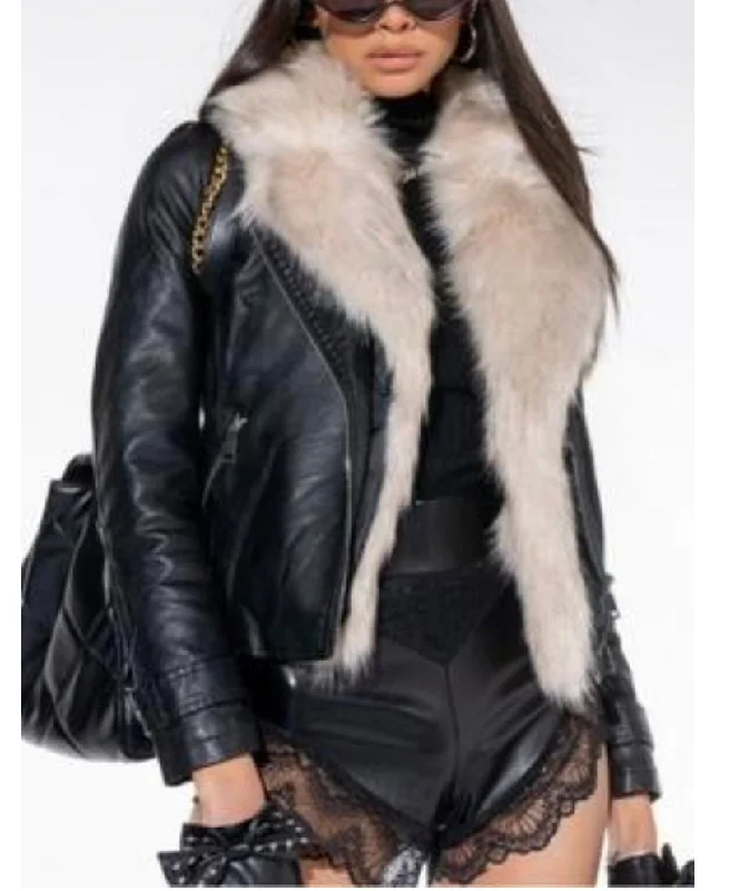 Plus Size Pleather Jacket Faux Fur Collar Corduroy Jacket Velvet Jacket Brocade Jacket