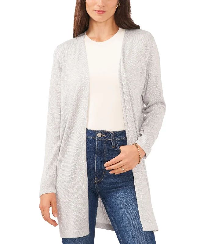 Sam Jess Womens Shine Open Front Cardigan Cashmere Blend Cotton Blend Poly Blend