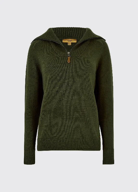 Rosmead Sweater - Olive Oversized Loose Flowy