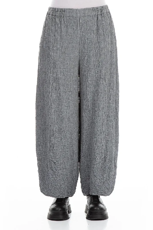 Loose Grey Wool Trousers Trousers Summer Linen