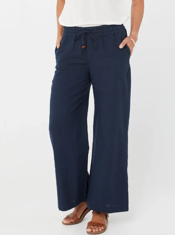 Valentina Trousers - Navy Trousers trendy modern