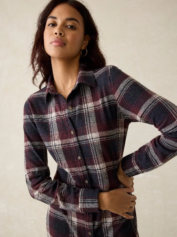 Legend™ Sweater Maxi Dress - Middlecreek Moon Plaid Satin Blend Silk Blend Wool Blend Legend™ Sweater Maxi Dress - Middlecreek Moon Plaid Satin Blend Silk Blend Wool Blend
