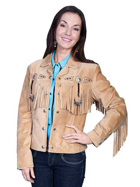 Scully L152-126 Womens Fringe Suede Beaded Jacket Old Rust Satin Fabric Silk Fabric Chiffon Fabric Scully L152-126 Womens Fringe Suede Beaded Jacket Old Rust Satin Fabric Silk Fabric Chiffon Fabric