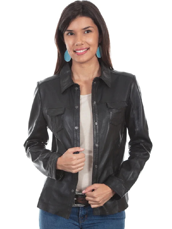 Scully L1024-11 Womens Contemporary Lamb Leather Jacket Black Rayon Jacket Velvet Jacket Corduroy Jacket Scully L1024-11 Womens Contemporary Lamb Leather Jacket Black Rayon Jacket Velvet Jacket Corduroy Jacket