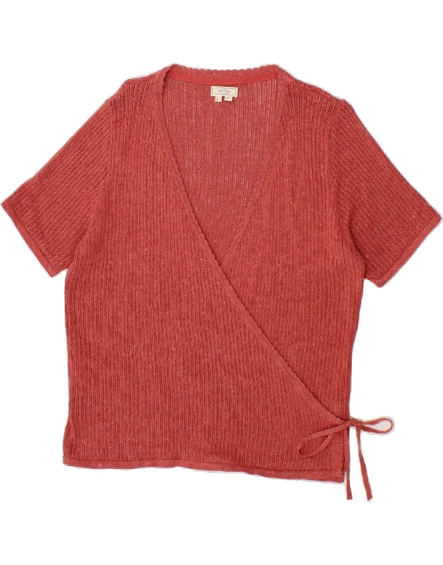 FAT FACE Womens Cardigan Top UK 16 Large Red Cotton Lace Blend Ribbed Blend Corduroy Blend FAT FACE Womens Cardigan Top UK 16 Large Red Cotton Lace Blend Ribbed Blend Corduroy Blend