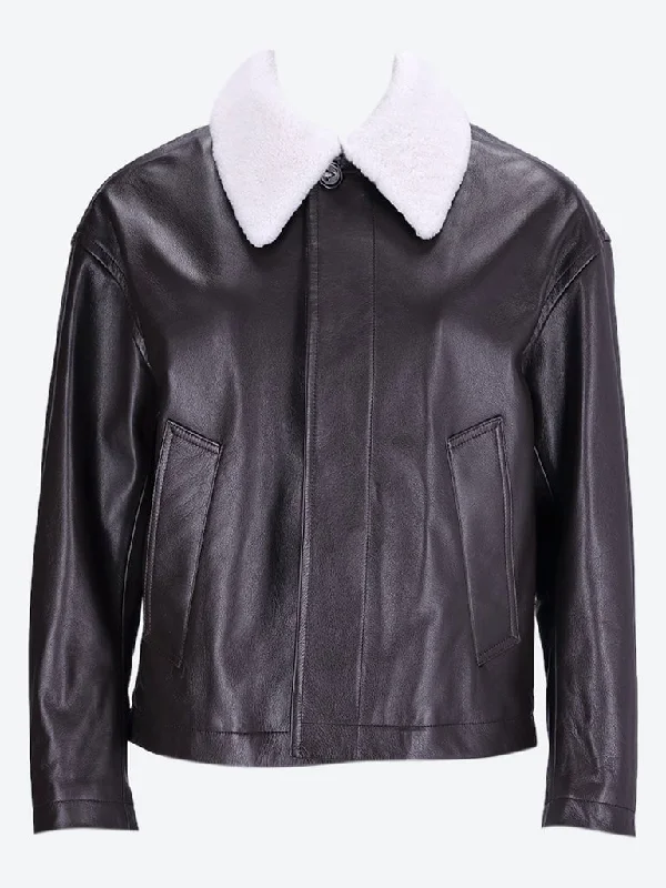 Leather misc jacket Hooded Jacket Caped Jacket Shawl Collar Jacket