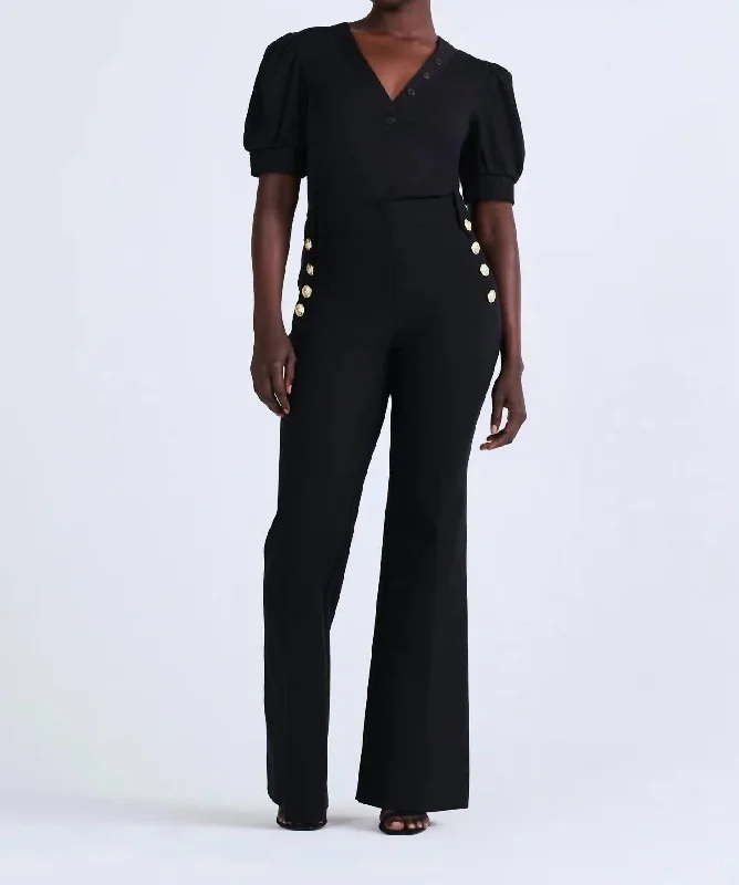 Robertson Flare Trousers In Black Trousers Leisure Comfortable