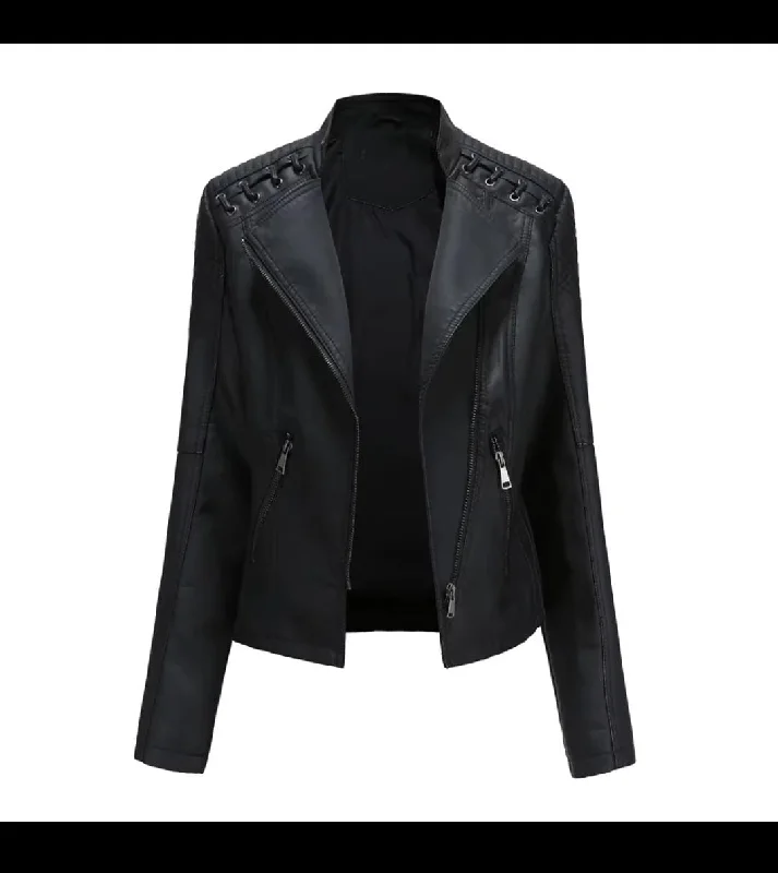 Women's Leather Jacket N478514785 L Cotton Jacket Linen Jacket Terry Jacket