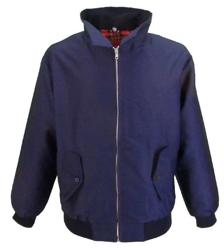 Mazeys Ladies Classic Navy Harrington Jackets Hoodie Zip-Up Jacket Button-Up Jacket Mazeys Ladies Classic Navy Harrington Jackets Hoodie Zip-Up Jacket Button-Up Jacket