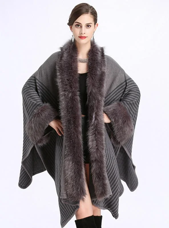 LOOSE FOX LIKE FUR COLLAR KNITTED CARDIGAN SHAWL Wool Cardigan Cotton Cardigan Cashmere Cardigan LOOSE FOX LIKE FUR COLLAR KNITTED CARDIGAN SHAWL Wool Cardigan Cotton Cardigan Cashmere Cardigan