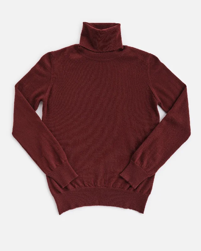 THE SUPER LIGHT ROLLNECK SWEATER | PORT Zippered Front Buttoned Front Snap Front