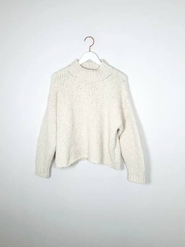 Zii Ropa - Moa Sweater - Cream Velvet Chenille Corduroy