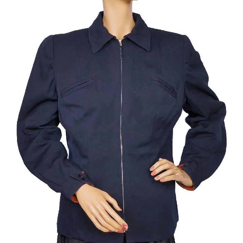 Vintage 1940s Ski Jacket Navy Blue Gabardine Ladies Size M Appliqued Jacket Beaded Jacket Sequined Jacket Vintage 1940s Ski Jacket Navy Blue Gabardine Ladies Size M Appliqued Jacket Beaded Jacket Sequined Jacket