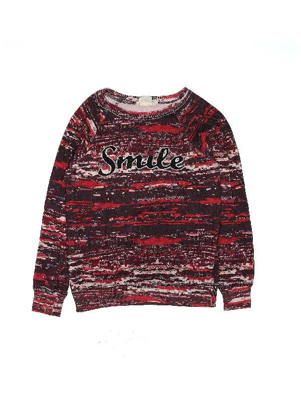 Pullover Sweater Shirred Sleeve Feminine