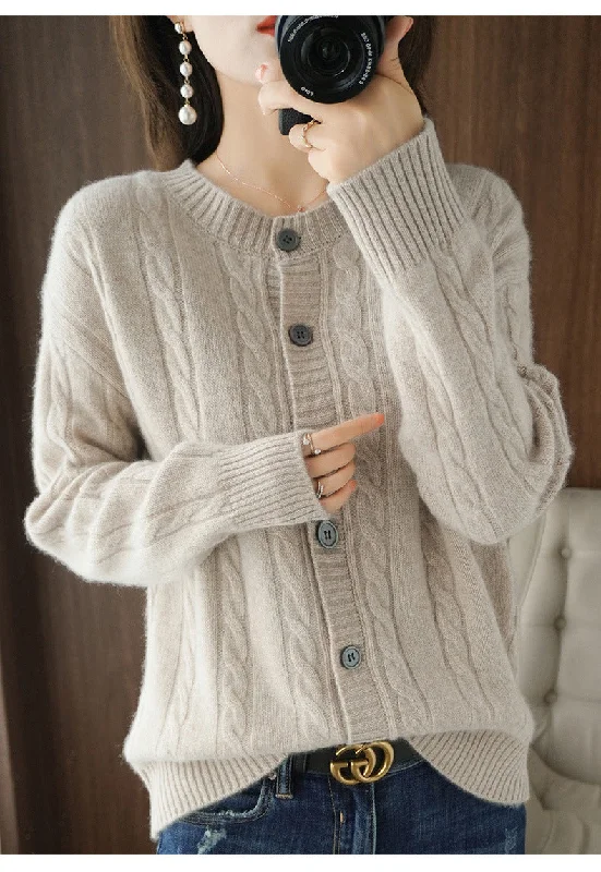 Autumn Winter New Imitation Wool Cardigan Tops Women Diamond Single-Breasted Hoodie Casual Formal Business Autumn Winter New Imitation Wool Cardigan Tops Women Diamond Single-Breasted Hoodie Casual Formal Business